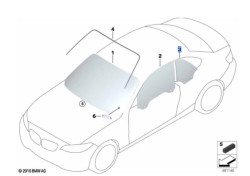 Vitre latérale arrière (côté au choix) BMW Série 2 F23