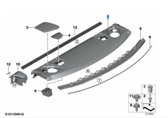 Plage arrière (couleur au choix) pour BMW Série 3 E46 Berline