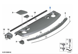 Plage arrière pour BMW Série 3 E46 Compact