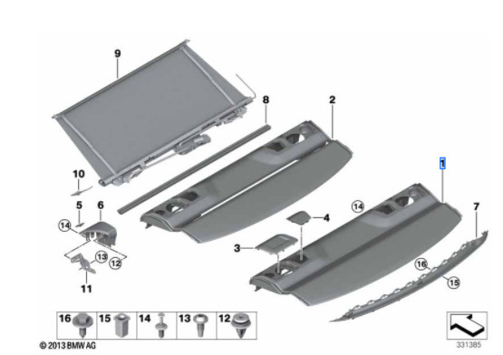 Plage arrière pour BMW Série 4 F32