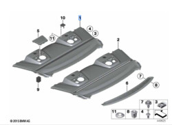 Plage arrière pour BMW Série 6 F13