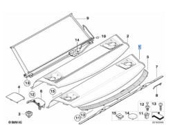 Plage arrière pour BMW M3 E92