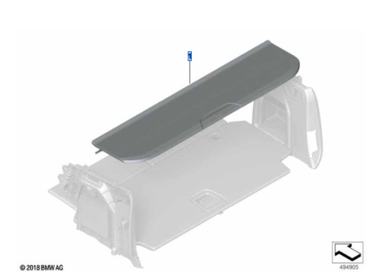 Plage arrière pour BMW X7 G07