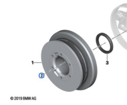 Vis ASA (M10x65) amortisseur de vibrations pour BMW Série 5 E60 E61 F07 GT F10 F11 G30 G31 G38