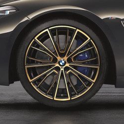 Roues complètes été 20" style 732M night gold pour BMW Série 8 G14 G15 G16