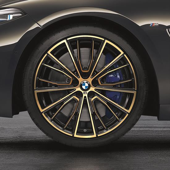 Roues complètes été 20" style 732M night gold pour BMW Série 8 G14 G15 G16