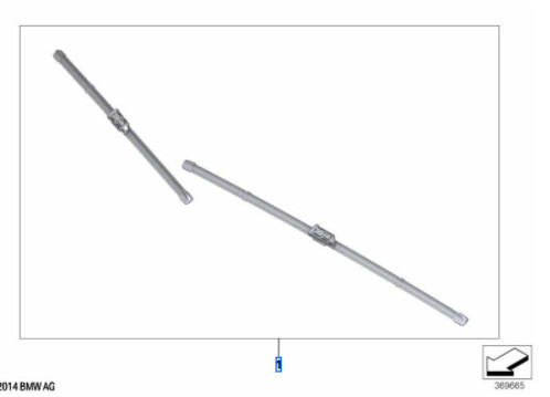 Balais d'essuie-glace avant pour BMW Série 1 F20 F21