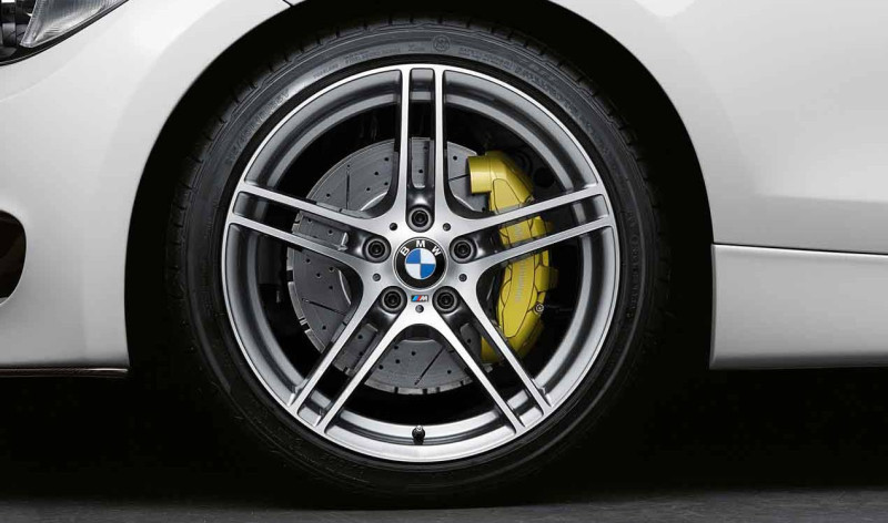 Jante 19" BMW Performance style 313 à rayons doubles « Ferricgrey », polies pour BMW Série 3 E90 E91 E92 E93