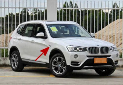 Enjoliveurs d'ailes avant chromés pour BMW X3 F25 LCI