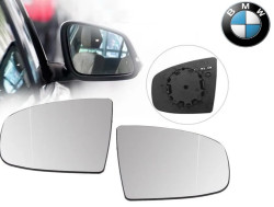 Verre de rétroviseur extérieur (coté au choix) pour BMW Série 5 F10 F11 F07 GT