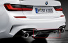 Diffuseur arrière noir brillant arrière M PERFORMANCE pour BMW Série 3 G20 G21