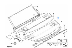 Plage arrière (couleur au choix) pour BMW Série 3 E92 coupé