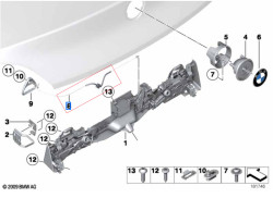 Câble à tirette d'ouverture de coffre - BMW Z4 E89