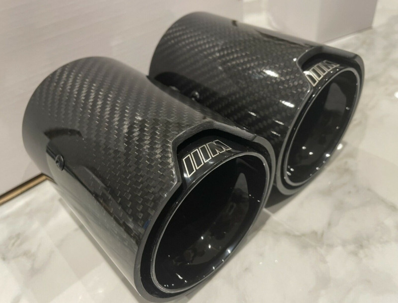 Embouts d'échappement carbone X2 ("M Performance") pour Série 4 F32 F33 F36 GC (435i et 440i uniquement)