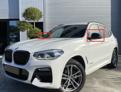 Coque de rétroviseur extérieur noir finition Sport (coté gauche et droit) pour BMW X3 G01