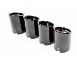 Embouts d'échappements NOIRS BRILLANTS (X4) BMW M4 F82 F83 M3 F80