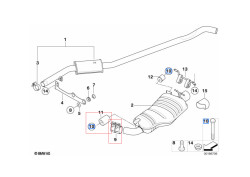 Amortisseur de vibration échappement (45 Hz) + vis & douille - BMW X3 E83