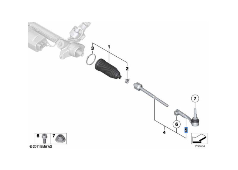Kit 2 Rotules De Direction ABS (Gauche + Droite) Pour BMW Série 8 E31 850/840 Et Série 7 E32