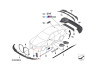 Cache enjoliveur grille latérale M performance - BMW I4 G26