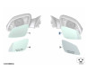 Verre de rétroviseur extérieur grand angle (coté au choix) - BMW Série 3 F30