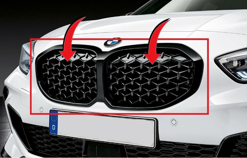 Grille de calandre BMW M Performance SHADOW LINE pour BMW Serie 1 F40