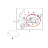 Anneau de fixation rétroviseur extérieur (coté au choix) pour BMW Série 4 F32 F33 F36 GC