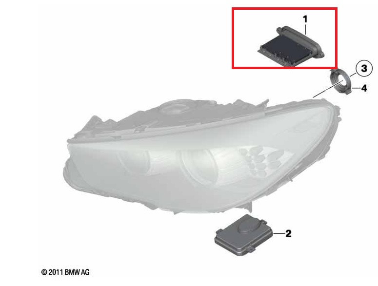 Module Phares LED/Xénon Pour BMW Série 5 F10 (2014-2016) 528i 535i 550i M5