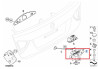 Serrure de coffre arrière pour BMW Série 3 E91 Touring