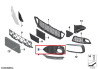 Grille inférieure pare-chocs avant pour PACK M (coté au choix) pour BMW Série 1 F20 F21 LCI (à partir de 2015)