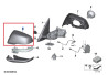 Cache de rétroviseur extérieur en apprêt (coté au choix) pour BMW X3 F25