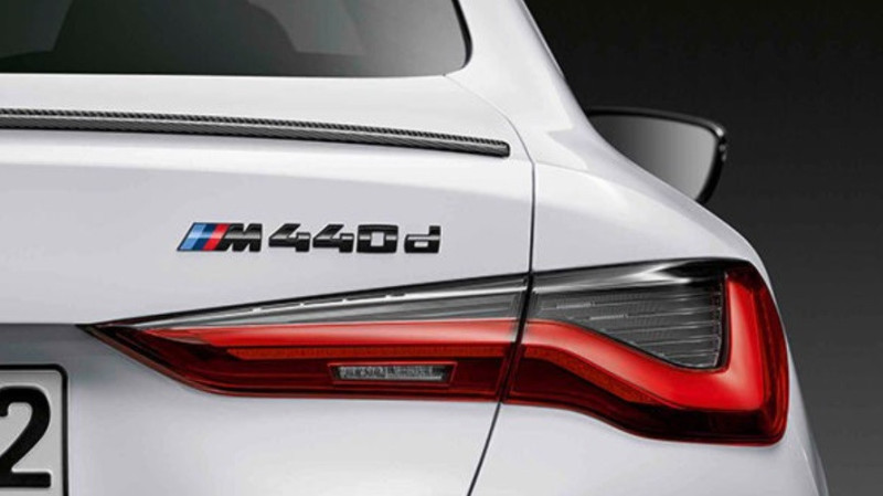 Logo de coffre Noir BMW M440d pour BMW Série 4
