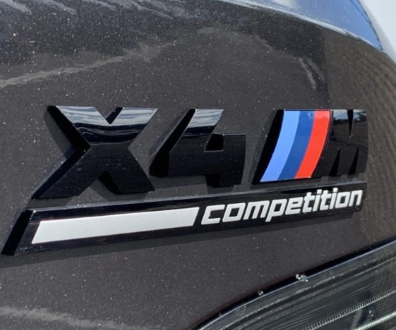 Logo de coffre Noir X4 M Competition BMW X4