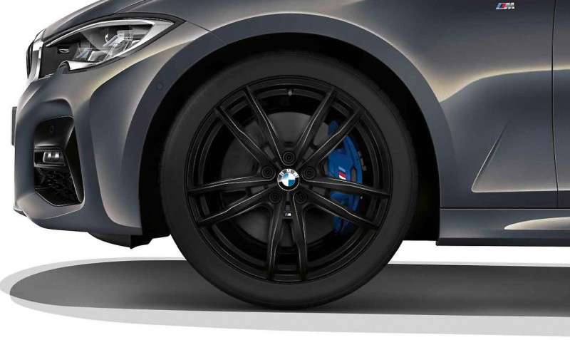 Jante 19" style 791 M JET BLACK en alliage léger à rayons doubles pour BMW Série 3 G20 G21