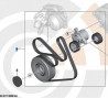 Kit réparation transmission courroie complète pour BMW X3 F25 X4 F26 (18d et 20d uniquement)