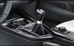 Pommeau de levier de vitesses "M" cuir avec insert décoratif chromé (avec soufflet) BMW X1 F48 X2 F39