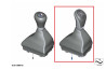 Pommeau de levier de vitesses cuir avec insert décoratif chromé (avec soufflet)  BMW X1 F48 X2 F39