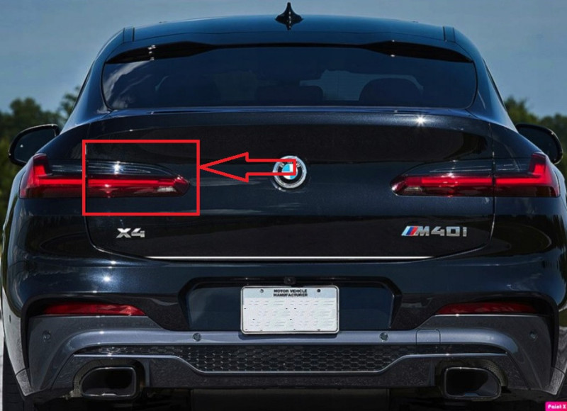 Feu arrière couvercle de coffre (coté au choix) pour BMW X4 G02