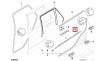 Joint lèche-vitre de porte arrière (coté au choix) pour BMW X5 E53