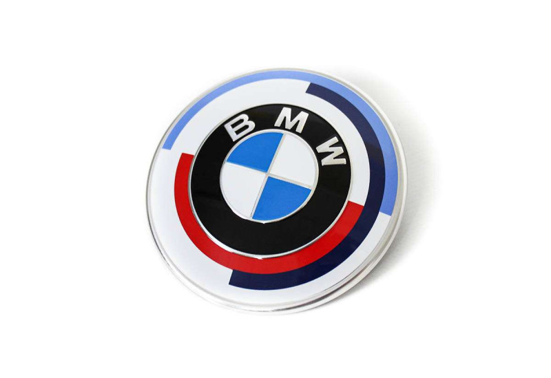 BMW emblème COFFRE 50 ans M (Ø 82mm / M) pour BMW Série 8 G14 G15 G16 Gran Coupé