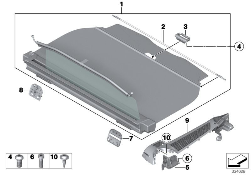 Cache-bagages à enrouleur BMW X3 G01