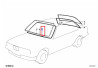 Joint d'étanchéité de pare-brise pour BMW Série 3 E30