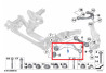 Barre de traction  essieu AVANT avec palier hydraulique (coté au choix) pour BMW Série 5 GT F07  Série 7 F01 F02