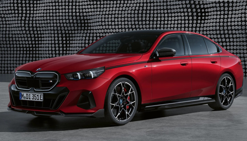 Film autocollollant, panneau latéral Frozen noir (M Performance) gauche/droite pour BMW Série 5 G60 G61