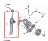 Jambes de suspension amortisseur VDC avant pour BMW Série 2 Active Tourer F45 et Gran Tourer F46