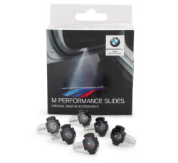 Diapos supplémentaires M Performance pour projecteur de porte 68mm pour BMW Série 1 E81 E82 E87 E88 F20 F21