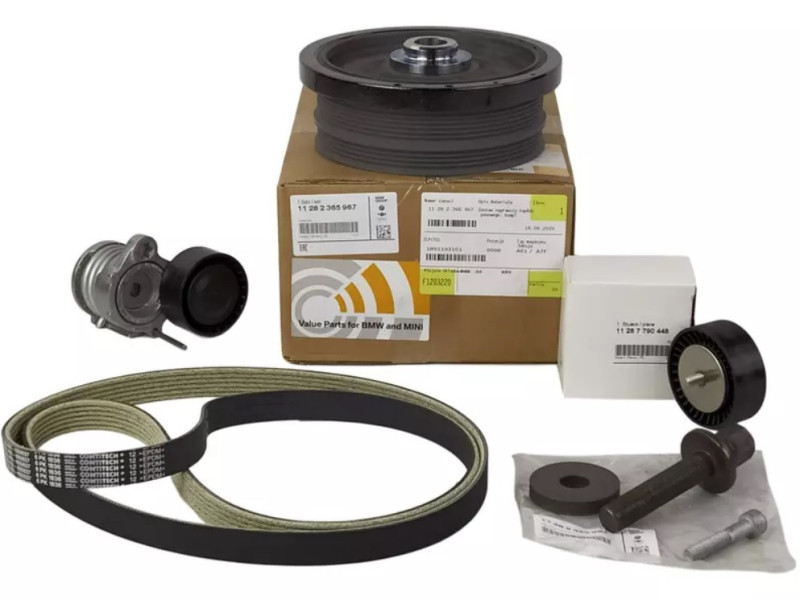 Kit réparation transmission courroie complète pour BMW Série 1 E87 phase 1 (5 portes) 118d / 120d uniquement