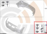 Jeu éléments rapportés bouclier avant BMW Série 2 Active Tourer F45 Gran Tourer F46