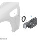Couvercle de protection prise d'alimentation de charge pour BMW X3 G01 (30e uniquement)