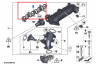 Support de joint conduite d'admission avec régulateur de clapets pour BMW Série 1 F20 F21 (120d / 125d uniquement)