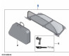 Sac de rangement sur mesure pour filet anti-remous déflecteur d'air BMW Série 1 cabriolet E88